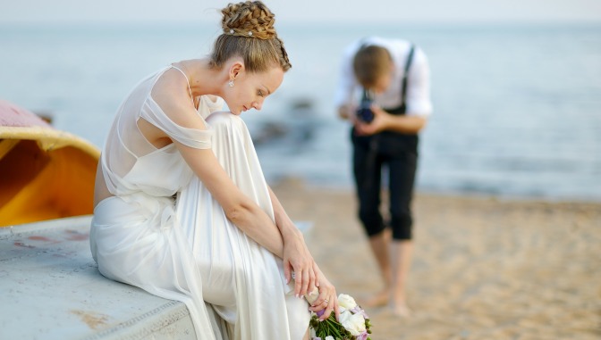 Wedding styled shoot on a beach