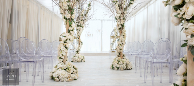 luxury floral wedding deocr